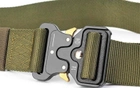 Ремень тактический пояс тактический Zelart Tactical Belt 6840 размер 125x3,8см Olive - изображение 3