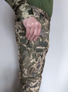 Штаны софтшелл softshell на флисе тактические, военные ВСУ зимние пиксель Размер S (46) - изображение 8