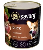 Вологий корм Savory для дорослих собак з качкою