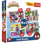 Пазлы Trefl Disney junior Команда паука 4в1 (34611)