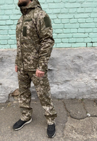 Куртка військова тактична утеплена Софтшелл Піксель (-30С) 52-54 - зображення 6