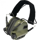 Активні стрілецькі тактичні навушники Earmor M32 Green. Колір: Олива - зображення 2
