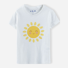 Дитяча футболка для дівчинки 5.10.15 Sunset Safari 3I4049 110 см Бежева (5902361959599) - зображення 1