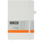 Книга записная Buromax Etalon 125x195 мм 96 листов в линию обложка из искусственной кожи Белая (BM.291260-12)