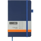 Книга записная Buromax Etalon 125x195 мм 96 листов в линию обложка из искусственной кожи Синяя (BM.291260-02)