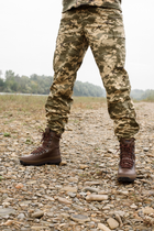 Берцы военные для мокрой погоды. Мужские тактические лёгкие боевые ботинки ALTBERG WARRIOR AQUA 48 коричневые - изображение 2