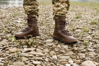 Берцы війскові для мокрої погоди. Чоловічі тактичні лёгкі бойойві черевики ALTBERG WARRIOR AQUA 42 коричневі - зображення 11