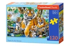 Пазл Castorland Тигри по потоку, 120 ел.