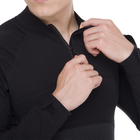 Чоловіча тактична сорочка чорна з довгим рукавом ZEPMA Поліестер Бавовна (TY-7492) L - зображення 3