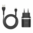 СЗУ Hoco C12Q QC3.0 Micro (СЗУ USB 3A, 18W/Cable MicroUSB) black