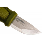 Нож Morakniv Eldris 1.0 Colour Green нержавеющая сталь + огниво, паракорд и застёжка - изображение 3