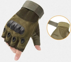Тактичні рукавички без пальців Oakley L олива - зображення 2