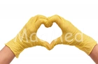 Нітрилові рукавички Medicom SafeTouch® Advanced Yellow без пудри текстуровані розмір S 100 шт. Жовті (3.8 г) - зображення 2
