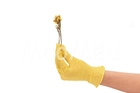 Нітрилові рукавички Medicom SafeTouch® Advanced Yellow без пудри текстуровані розмір S 100 шт. Жовті (3.8 г) - зображення 4