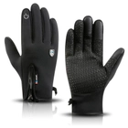 Спортивные тактические перчатки ветро и влагозащитные с утеплением STORM UAD Черные XL - изображение 1