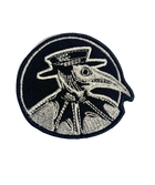 Шеврон на липучке Чумной доктор круглый 6.4см х 7см черный (12059) - изображение 1