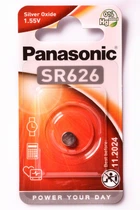 Батарейка Елемент живлення срібно-оксидний дисковий PANASONIC (SR-626EL/1B)