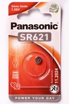 Батарейка Елемент живлення срібно-оксидний дисковий PANASONIC (SR-621EL/1B)
