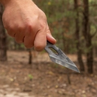 Компактний шийний ніж з Вуглецевої Сталі Kiridashi BPS Knives - Скелетний ніж зі шкіряним футляром - зображення 6
