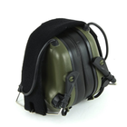 Активные Наушники Earmor M31 Green + Крепление на каску шлем с планкой Picatinny (125995) - изображение 5