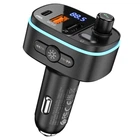 АЗП з FM-модулятором HOCO E62 Fast PD20W+QC3.0 BT FM transmitter Black (6931474756299)