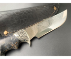Охотничий нож MASTERKRAMI "Лев" сталь 40х13 мельхиор - изображение 5