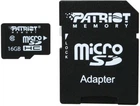 Карта памяти 16 ГБ | Patriot LX Series 16Gb | Тип microSDHC | Class 10 UHS-I R-80MB/s +SD-адаптер (PSF16GMCSDHC10) KT-FF