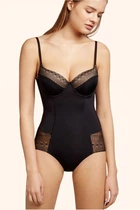 Ультратонкий боди с открытой спинкой Gisela 0367 black 85B Черный