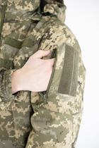 Военная зимняя куртка пиксель ММ-14 ВСУ (Softshell+пух), M - изображение 4