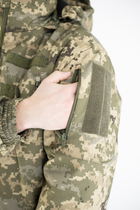 Военная зимняя куртка пиксель ММ-14 ВСУ (Softshell+пух), XL - изображение 4