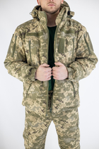 Военная зимняя куртка пиксель ММ-14 ВСУ (Softshell+пух), M - изображение 10