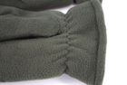 Перчатки мужские тёплые спортивные тактические флисовые на меху зелёные 9093_14_Olive - изображение 6
