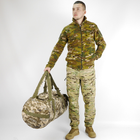 Баул тактичний військовий транспортний сумка-рюкзак 80 л Піксель - зображення 3