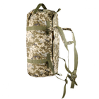 Баул тактичний військовий транспортний сумка-рюкзак 80 л Піксель - зображення 7