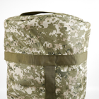 Баул тактичний військовий транспортний сумка-рюкзак 120 л Піксель - зображення 9