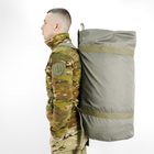 Баул тактичний військовий транспортний сумка-рюкзак 120 л Олива - зображення 15