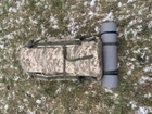 Тактичний військовий баул 100 літрів тканина кордура 1100 ВСУ сумка похідний рюкзак з місцем під каремат піксель 181818782 - зображення 9