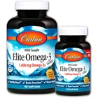 Біодобавка Carlson Labs Риб'ячий жир з Oмега-3 (Elite omega-3) 1600 мг 90+30 капсул зі смаком лимона CAR01714