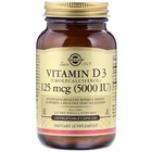 Витамин D3 холекальциферол Solgar (Vitamin D3 Cholecalciferol) 5000 МЕ 120 капсул SOL03313