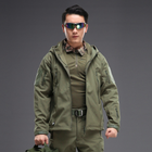 Тактическая куртка Pave Hawk PLY-6 Green (4XL) мужская военная холодостойкая влагоотталкивающая осень-зима - изображение 4
