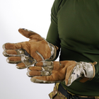 Тактичні штурмові зимові рукавиці для ЗСУ Softshell піксель L - зображення 2
