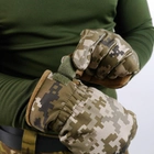 Тактические штурмовые зимние перчатки для ВСУ Softshell пиксель M - изображение 10