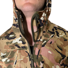 Військова тактична зимова куртка Softshell мультикам L - зображення 10