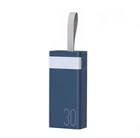 Внешний аккумулятор Remax Chinen Type-C 20W+2USB 22.5W 30000mAh+LED Синий