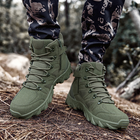 Ботинки тактические Lesko GZ702 р.43 Green мужские военные на шнурках и молнии taktical - изображение 6