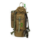Тактичний туристичний армійський супер-міцний рюкзак 5.15.b на 75 літрів Койот. - зображення 3