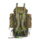 Тактичний туристичний армійський супер-міцний рюкзак 5.15.b на 75 літрів Койот. - зображення 4
