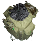 Тактичний туристичний армійський супер-міцний рюкзак 5.15.b на 100 літрів олива. - зображення 5