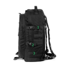 Тактический походный крепкий рюкзак 5.15.b с органайзером 40 литров черный - изображение 3