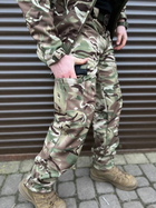 Тактические штаны soft shell мультикам ВСУ Premium, Военные штаны мультикам ЗСУ, Тактические штаны на флисе 46р. - изображение 3